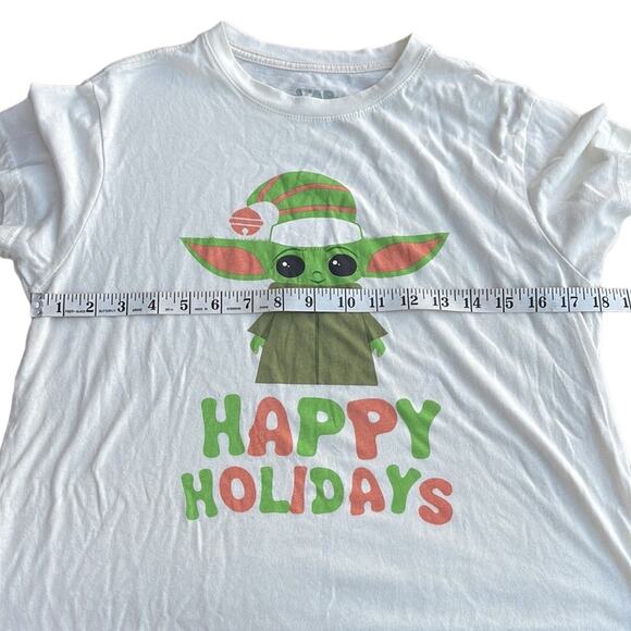 Star Wars Yoda Happy Holidays short sleeve t-shirt size small - Picture 3 of 7